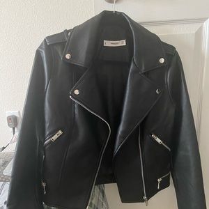 Mango leather jacket